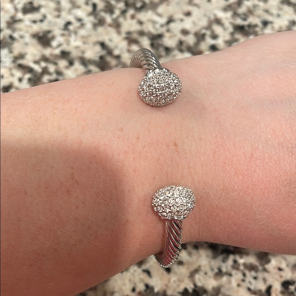 Swarovski Silver Crystal-Embellished Bracelet